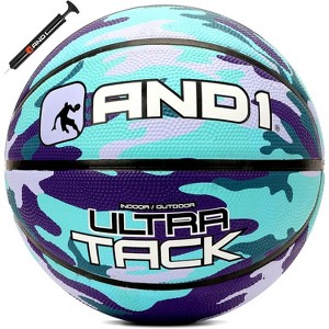 AND1 Ultra Grip Basketball: Official Regulation Size 7 (29.5 inches) Rubber - Deep Channel Construction, Made for Indoor Outdoor Games - 1 of 4