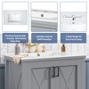 30" Bathroom Vanity with Sink, Freestanding Solid Wood Frame Cabinet with 2 Soft-Close Doors, 1 Drawer & Adjustable Shelves for Bathroom Storage - 3 of 4