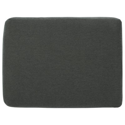 Bayonne 25" Charcoal Fabric Ottoman