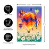 Evergreen Hot Air Balloons Linen Garden Flag 12 x 18 Inches Indoor Outdoor Decor - 3 of 4