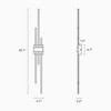 LNC Huia 3-Lights 4.7" Modern Luxury Linear Integrated LED Wall  Lights, Polished Gold - 3 of 4