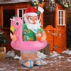 Karl Home 5.9 FT Lighted Christmas Inflatable Hawaii Santa Claus Decoration - 4 of 4