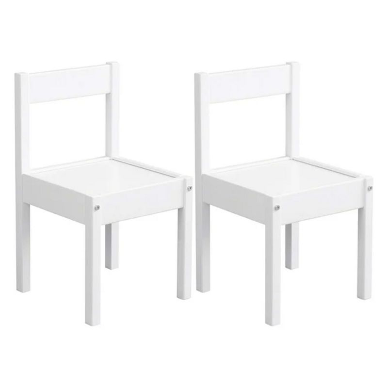 PJ Wood Kids Chair with Top Rail Back Support and Tight Furniture Fixings for Reading, Arts and Crafts, Eating and Other Activities (Set of 2), 1 of 7