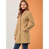 INSPIRE CHIC Women's Single Breasted Notched Lapel Long Winter Coats - 4 of 4