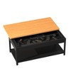 Dexmalle Rectangular double-layer coffee table with hidden storage compartment and fingerprint lock - 4 of 4