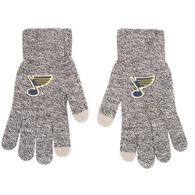 NHL St. Louis Blues Gray Knit Gloves