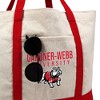GardnerWebb University Primary Logo Canvas Tote Bag With External Pocket, Reusable Shoulder Bag for Shopping, School, Beach - 2 of 4