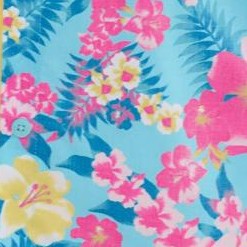 azure watercolor flower