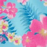 azure watercolor flower