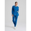 Grey's Anatomy by Barco Classic Women's Jamie 4-Pocket Crewneck Snap-Front Warm-Up Scrub Jacket - 2 of 4