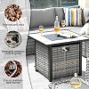 XIZZI 10 Pieces Wicker Furniture Set, Sectional Sofa Set with Wide Armrest and Deep Seat, Rattan Modular Conversation Set for Backyard Garden - 4 of 4