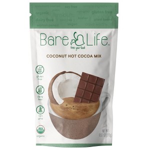 Bare Life Instant Dairy Free Coconut Hot Cocoa Mix | 10 Serving Pouch | Gluten Free, Vegan and Organic - 1 of 4