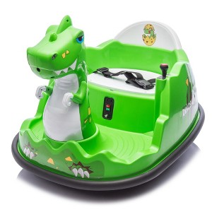 Whisen Kids Ride Bumper Car, Dinosaur Shape & Element Design, 360 Degree Rotation, Large Size Seat Design, Gift for Kids 2-5 - 1 of 4