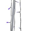 Northlight 5' Blue and White LED Lighted Twinkling Show Cone Christmas Tree Outdoor Decor - 4 of 4