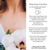 HOPE LOVE SHINE Mother Daughter Necklace 2 interlocking circles Gold – Meaningful Gift for Mom, Jewelry for Mom and Daughter - 4 of 4