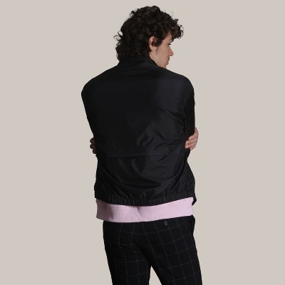 Members Only Men's Packable Lightweight Windbreaker Jacket - Black - Large — фото 3