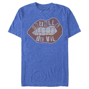 Men's Cruella Distressed Red Lips Logo T-Shirt - 1 of 4