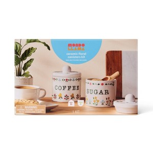2ct Custom Ceramic Canisters with Transfers Craft Kit - Mondo