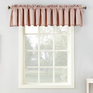 54"x18" Sun Zero Room Darkening Seymour Rod Pocket Curtain Valance - 1 of 4
