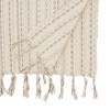 Saro Lifestyle Tassel Trimmed Stripe Table Runner, 16"x72", Beige - image 2 of 3