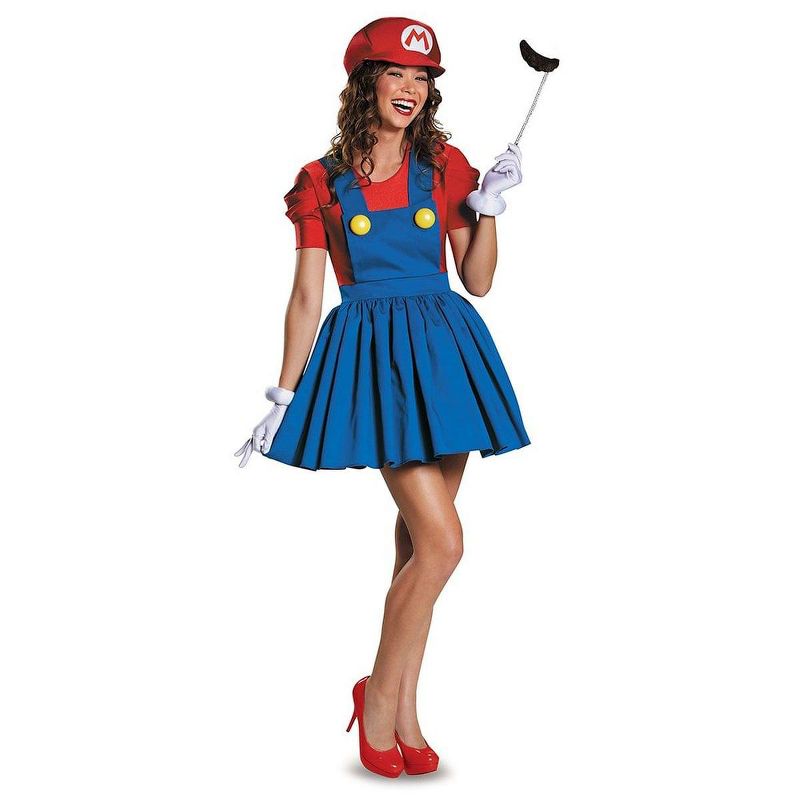 Super Mario Bros Mario Women's Costume Dress, 1 of 2