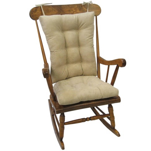 Gripper Twillo Jumbo Rocking Chair Seat and Back Cushion Set Stone