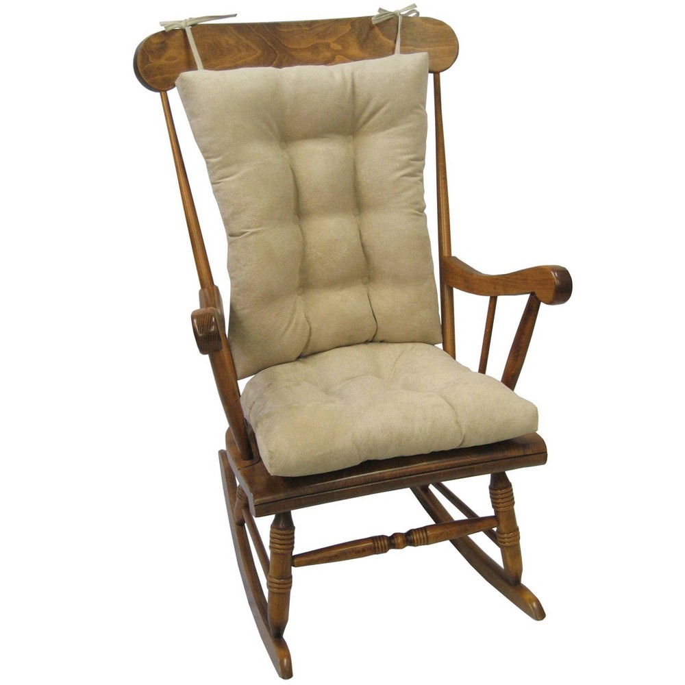 Gripper Twillo Jumbo Rocking Chair Seat and Back Cushion Set Stone -  84591332