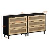 NicBex Rattan Dresser Storage Cabinet Closet Organizers and Storage Dresser for Bedroom, Closet, Living Room,Natural - 4 of 4