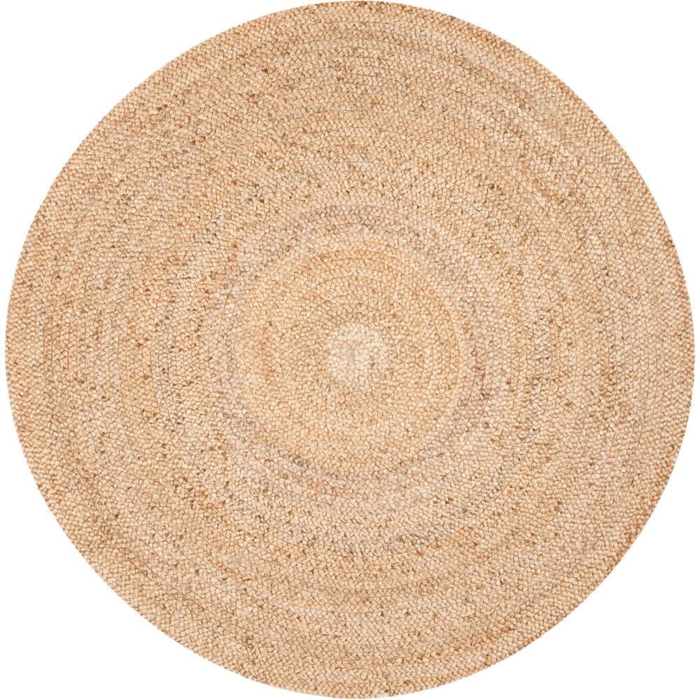 7'x7' Round Lakisha Solid Woven Rug Natural Round - Safavieh