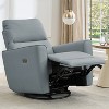 Power Swivel Rocking Recliner Chair,Recliner Glider with Faux Leather Upholstery, Comfortable Rocker Recliner for Living Room and Nursery - 2 of 4