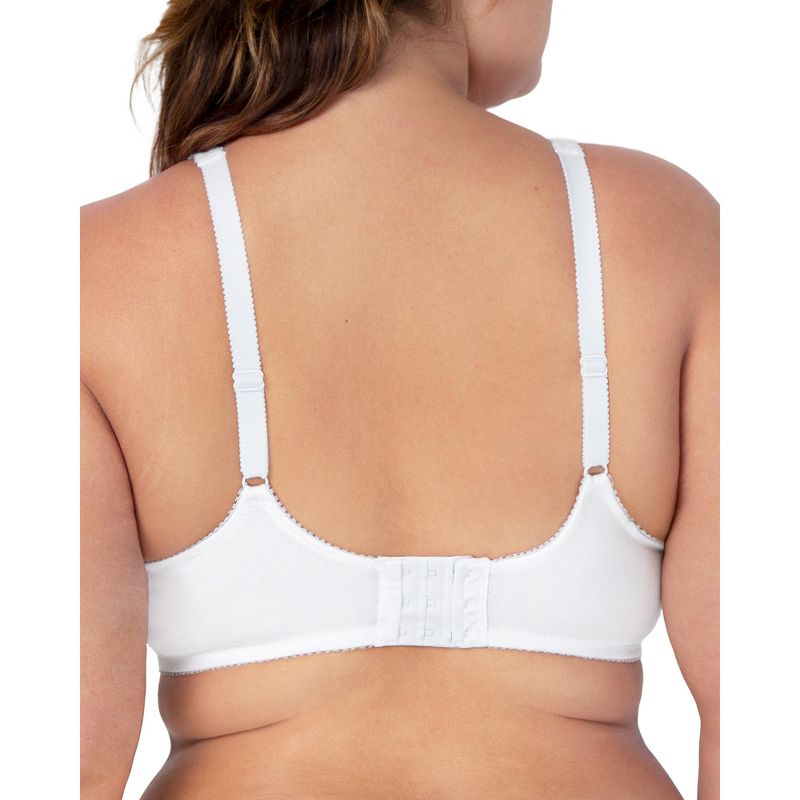 Fruit of the Loom Women's Seamed Soft Cup Wirefree Cotton Bra 2-Pack, 3 of 4