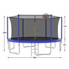 SEVOBAL Trampolines, 14FT Outdoor Trampoline with Safety Enclosure and Basketball Accessories for Family Recreation, Blue, 168.11"*168.11"*107.87" - 2 of 4