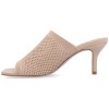 Journee Collection Womens Leighton Soft Knit Slip On Open Toe Pumps - 2 of 4