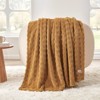 Cozy Bliss Plush Waffle Fleece Throw Blanket, Ultra Soft Comforter Style Home Blanket - 2 of 4