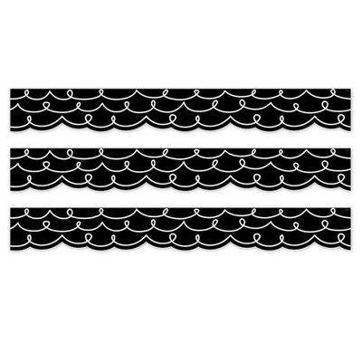 Creative Teaching Press® Core Decor Loop-de-Loop on Black EZ Border, 48 Feet Per Pack, 3 Packs