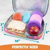Bentology Lunch Box- Durable Lunchbox Tote Bag, Lunch Sleeve Keeps Food Hotter or Colder Longer- Watercolor Flower - Perfect for Kids, Girls & Boys - 4 of 4