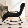 Mjkone Adjustable Rocking Chair,Modern Lounge Nursery with Iron Frame - 3 of 4