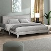 Galano Payne Luxe Platform Bed with Headboard in Oslo Oak, Black Oak, Concrete Gray, Dusty Gray Oak, Knotty Oak, Amber Walnut - 2 of 4
