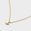 14K Gold Plated Small Polished Initial Pendant Necklace - A New Day™ Gold - 4 of 4