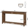 Lantine 63-Inch Solid Wood Console Table, 2-Tier Farmhouse Entryway Table, Sofa Table Behind Couch for Hallway, Living Room, Entrance - 3 of 4