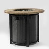Christopher Knight Home Hugo 40000BTU Round Steel Propane Fire Pit Table with Lid - 2 of 4
