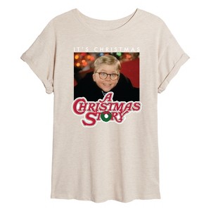Women's - A Christmas Story - It's Christmas Ralph Oversized Graphic T-Shirt - 1 of 4