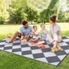 Outdoor Rug 9'x12' Waterproof Patio Rug, Reversible Lightweight Plastic Carpet for Deck Balcony Porch Decor - 2 of 4