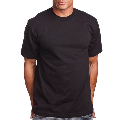 Pro 5 Super Heavy Men's Short Sleeve Crew Neck T-shirt - Black - Xl ...