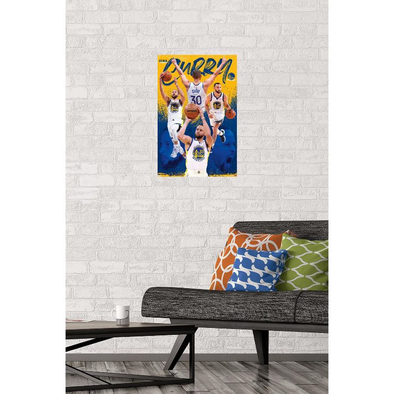 Trends International NBA Golden State Warriors - Stephen Curry 22 Unframed Wall Poster Prints, 2 of 7