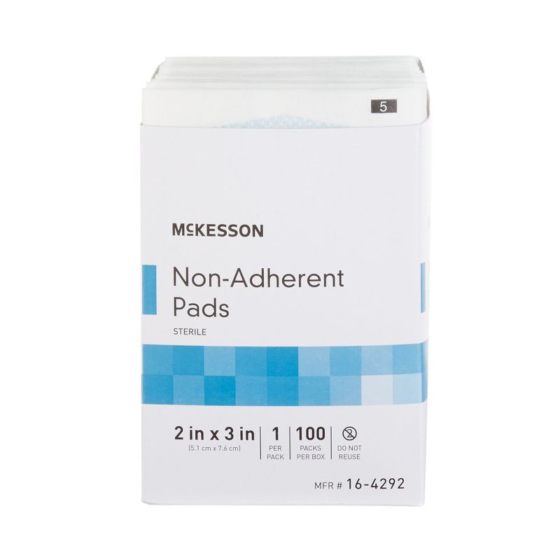 McKesson Sterile Non-Adherent Dressing Rectangle 2 x 3", 6 of 12
