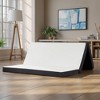 MAYEERTY 4inch Single Size Tri Folding Memory Foam Mattress, Portable Mattress, Non-Slip Bottom, White - 3 of 4