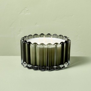 4 Wick Ribbed Glass Jar Candle 22oz - Hearth & Hand™ with Magnolia - 1 of 4