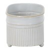 Antique White Metal Trough Planter with Ball Feet - Foreside Home & Garden - 2 of 4