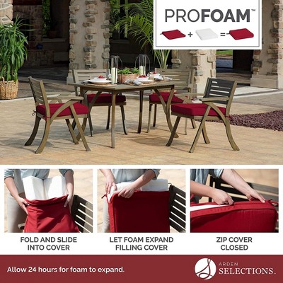 Surf Teal Rounded Back Outdoor Dining Cushion with EverTru Acrylic